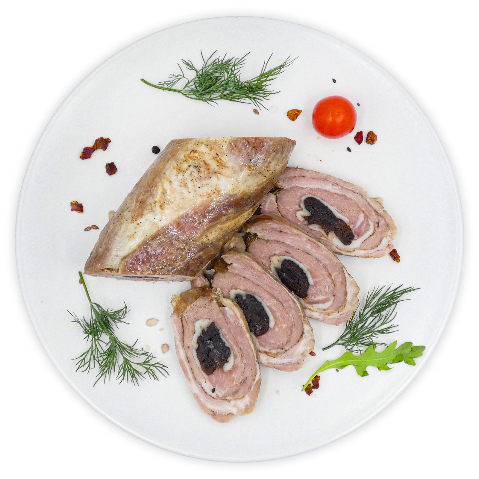 М'ясний рулет з чорносливом